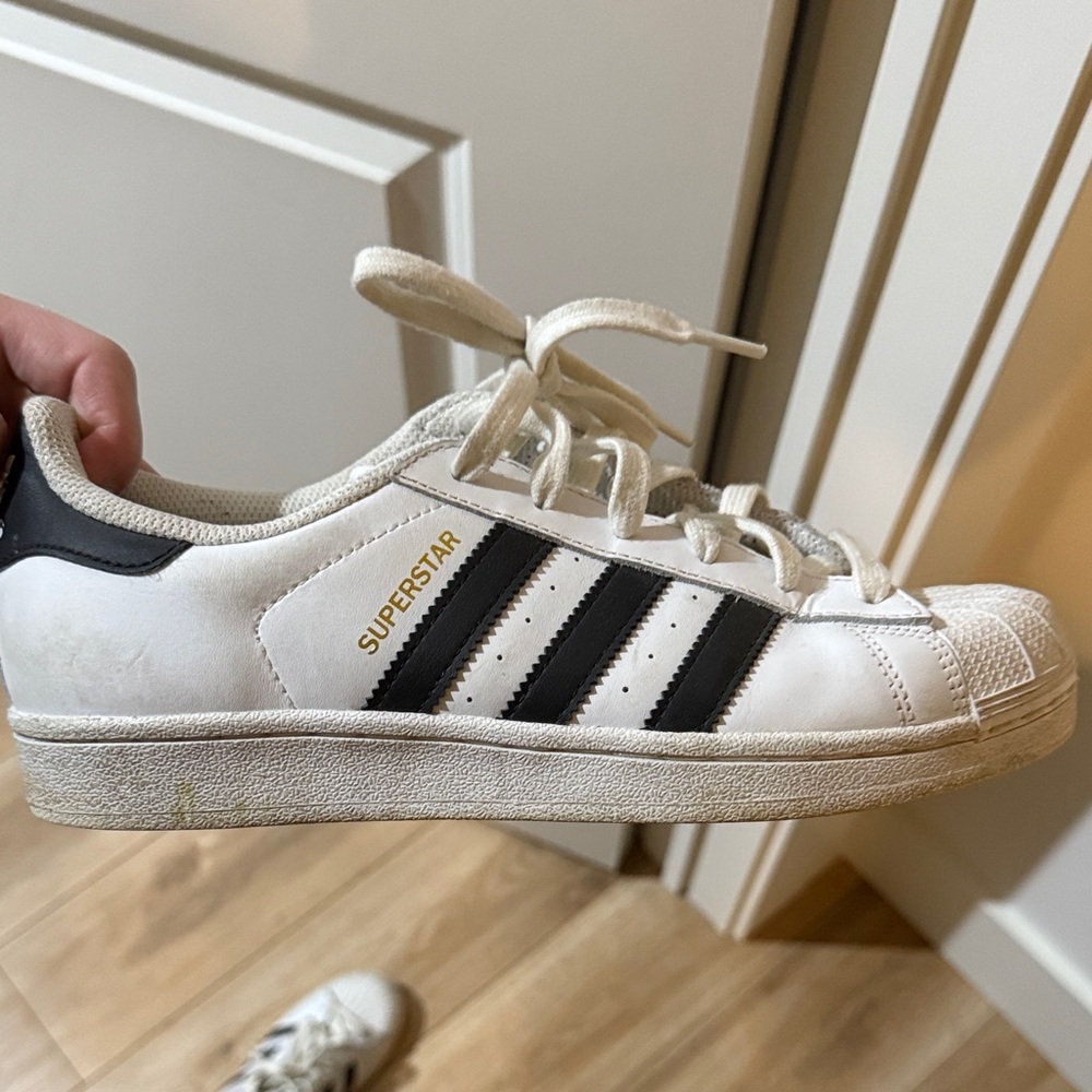 Adidas Superstar White with Black Stripes
